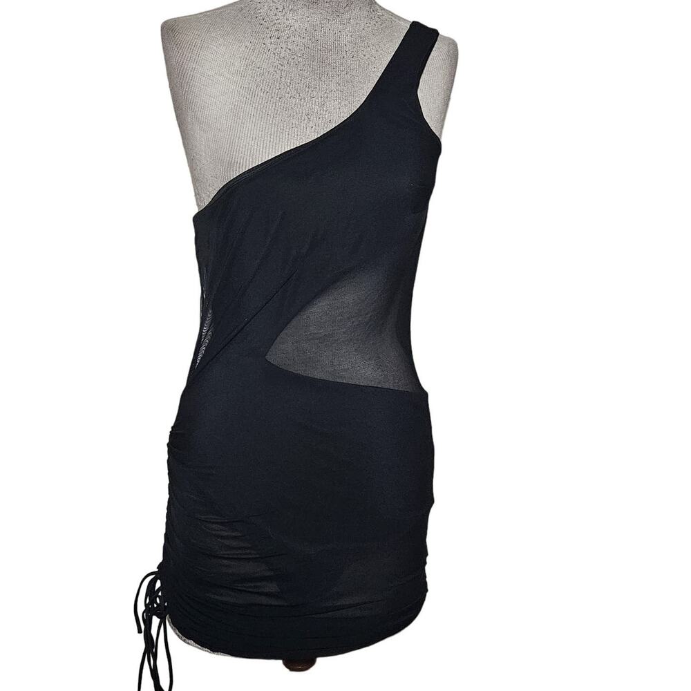 Black One Shoulder Bodysuit Size Medium